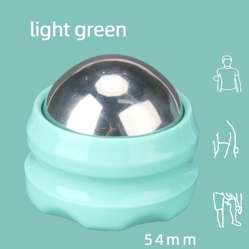 Stainless Steel Ice Applied Cold And Hot Ball Massager Health dealsniper-net 54mm ball light green base
