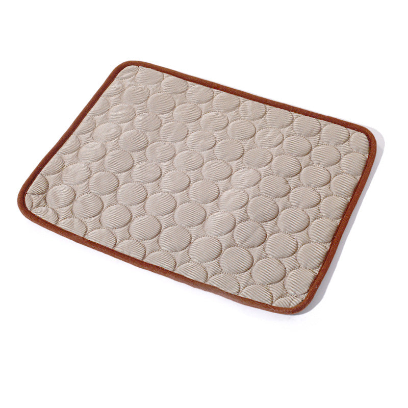 Pet Ice Mat Summer Pet Mat Dog Mat Cat Cooling Mat Pets Gym From House Brown 100x70cm