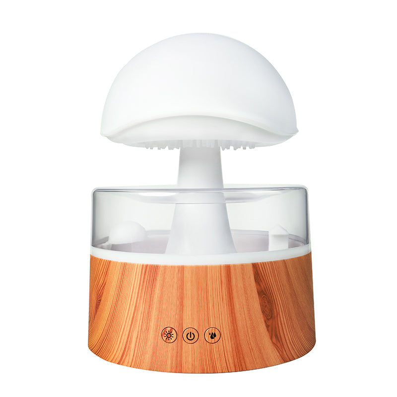 New Rain Cloud Humidifier Aromatherapy Machine Air Humidifier House dealsniper-net Wood Grain USB