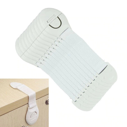 Multifunctional Extended Baby Safety Lock House dealsniper-net White 10PCS