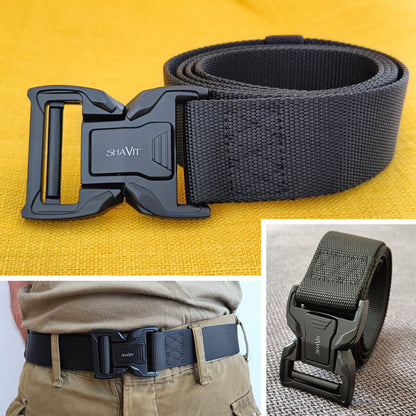 Men's Tactical Military Belt Quick Button Release Buckle Waistband Belts For MEN Men dealsniper-net