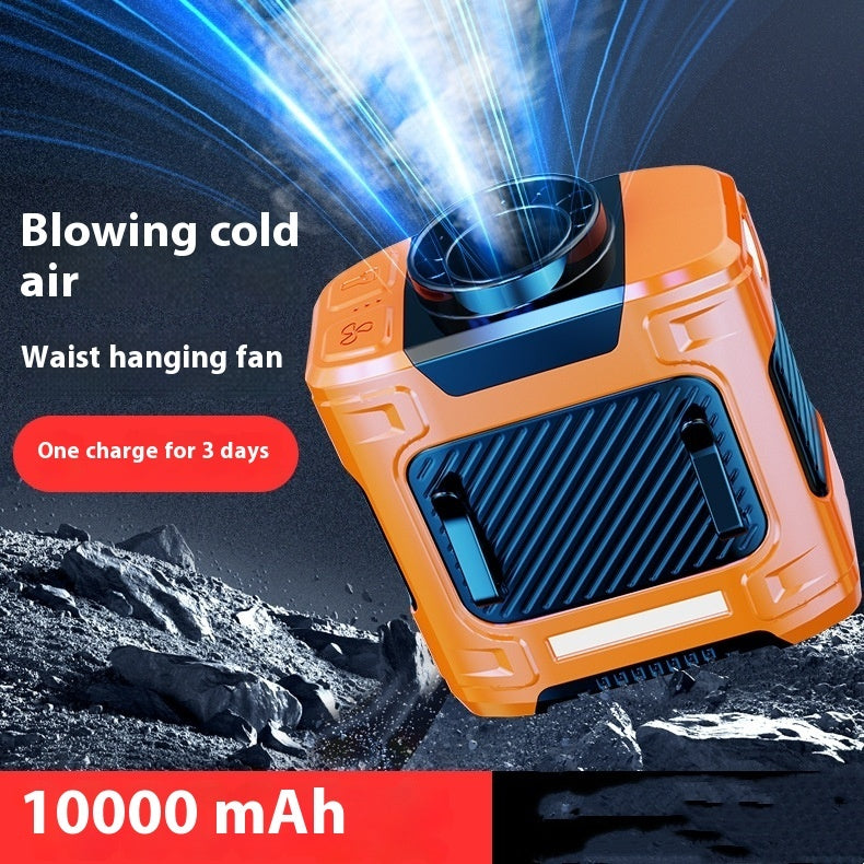 Outdoor High-temperature Service Wrist Hanging Fan Outdoor DealSniper.net Orange 10000mah 88X47X112MM