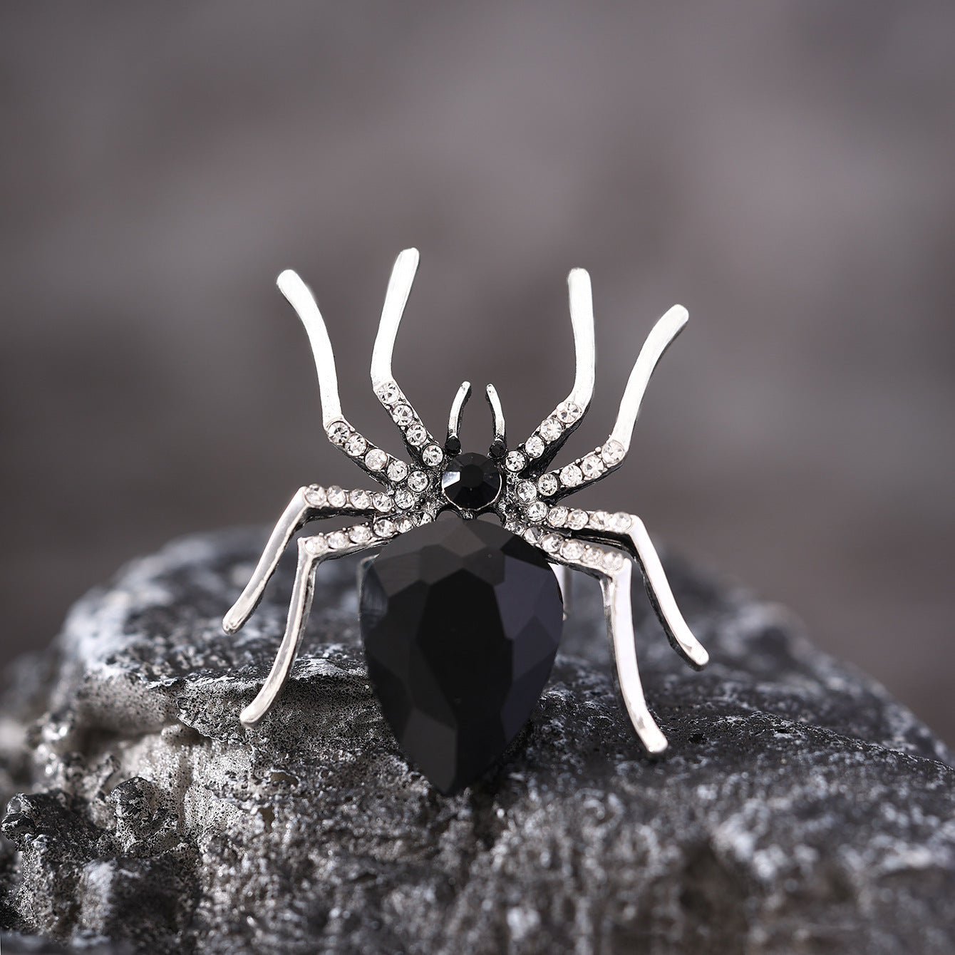 Fashion Dark Halloween Spider Ring Jewelry dealsniper-net D24 043