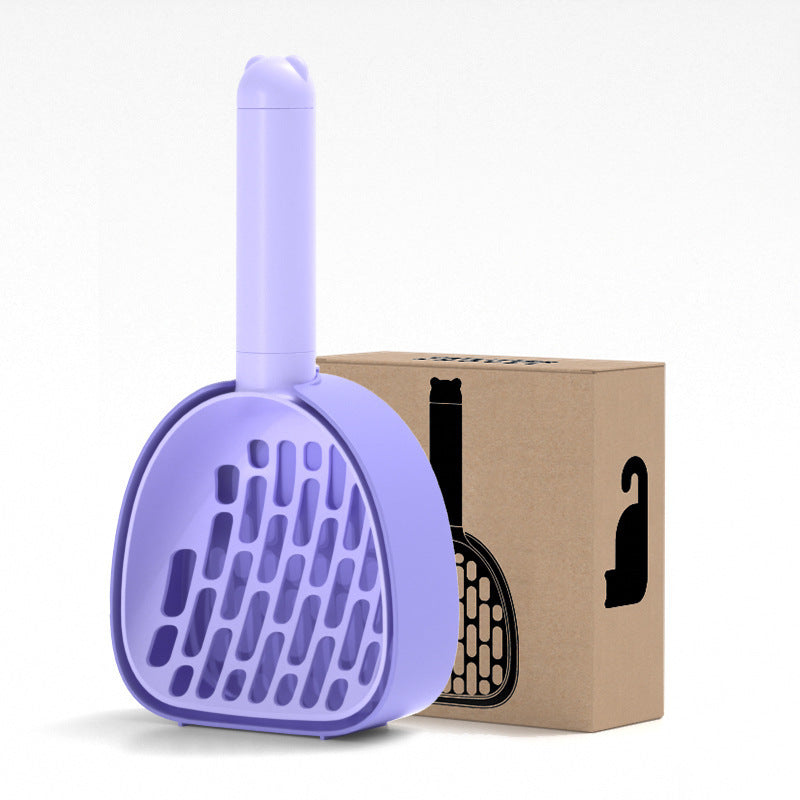 Pets Litter Scoop Plastic Poop Scoop Cleaning Pets Gym From House Base model lavender