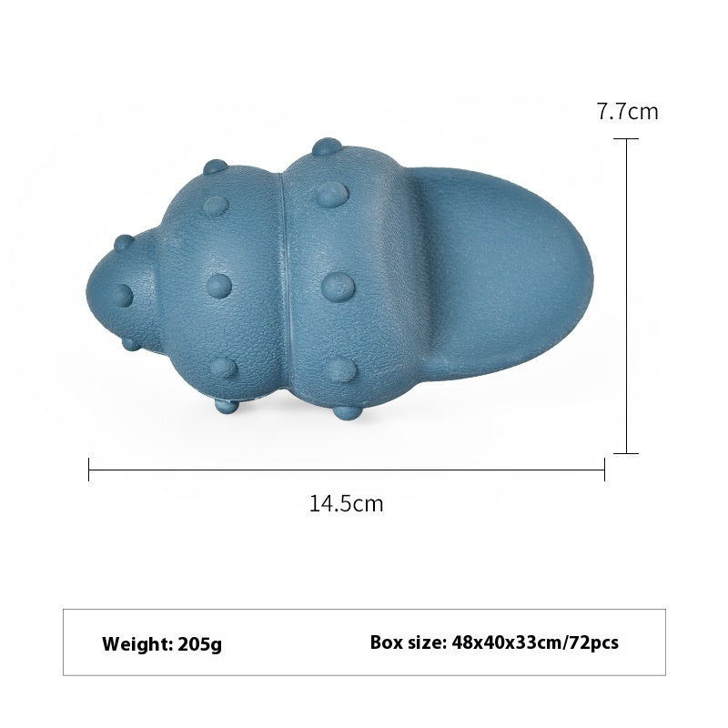 Dog Food Leakage Deep Sea Shark Rubber Dog Toys Pets dealsniper-net Conch Blue