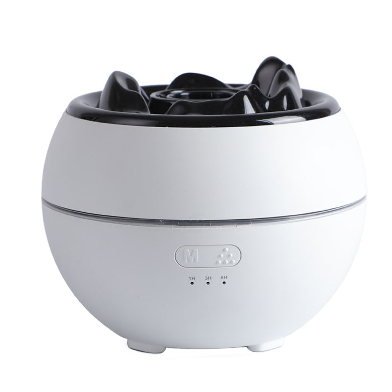 Flame Aroma Diffuser Household Desk Aromatherapy Humidifier House dealsniper-net White Ordinary Style USB