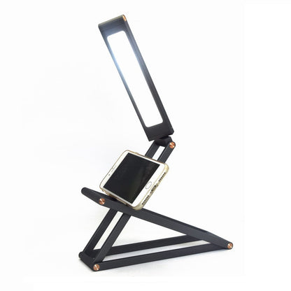 Desk Lamp Wireless Charging Portable Bedroom Bedside Wall Lamp House DealSniper.net Black turntable USB