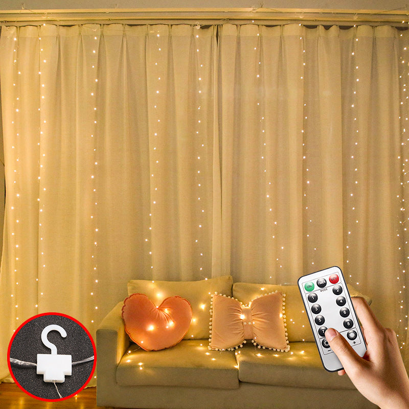 LED Curtain Garland On The Window USB String Lights Holidays DealSniper.net
