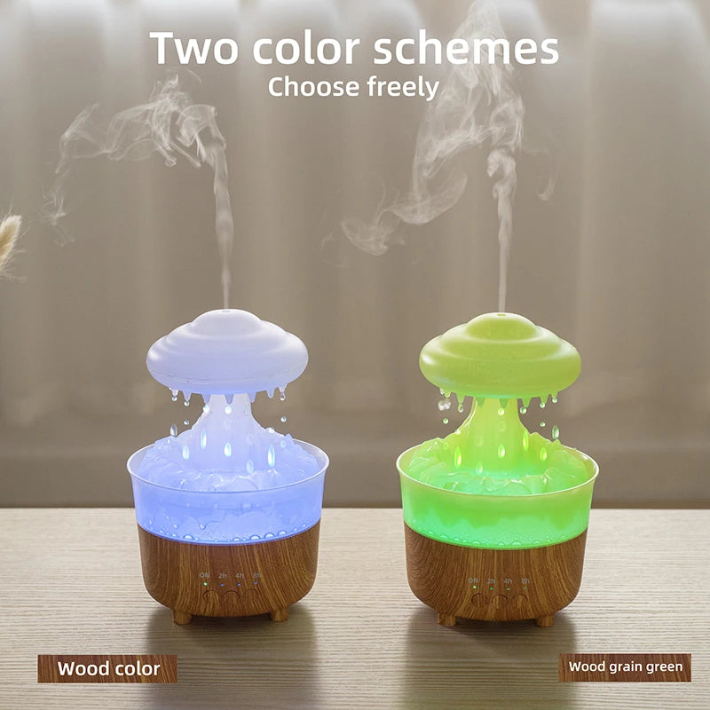 Rain Cloud Night Light Humidifier With Raining Water Drop Sound House dealsniper-net