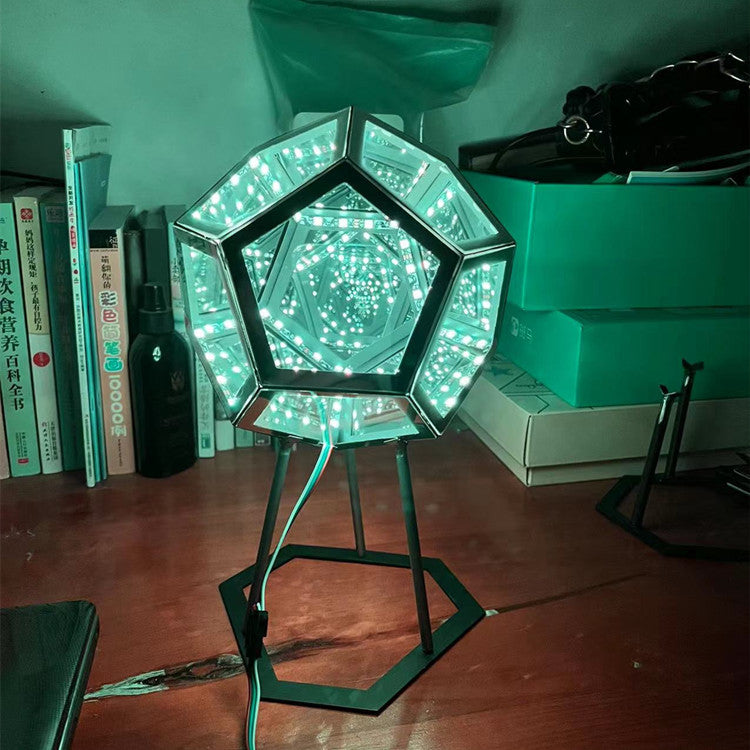 Creative Cool Unlimited Dodecahedron Small Night Lamp Color Home Decor Gym From House