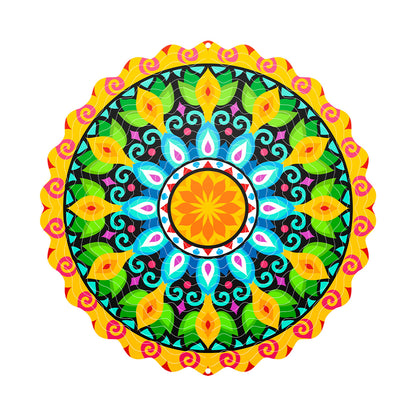 3D Rotating Wind Spinner Colorful Rotating Wind Chime House DealSniper.net FL403275 25cm