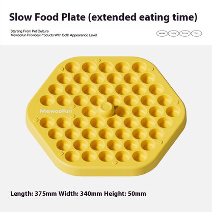 Dog Slow Food Leakage Food Feeder Pet Interactive Pets Gym From House Slow Food Plate