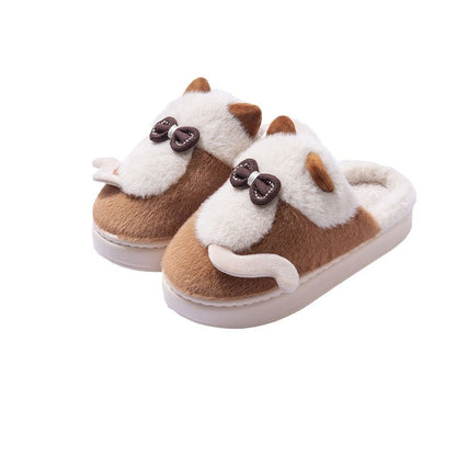 Cute Cat Slippers Fluffy Furry Women Home Platform Slippers Women dealsniper-net