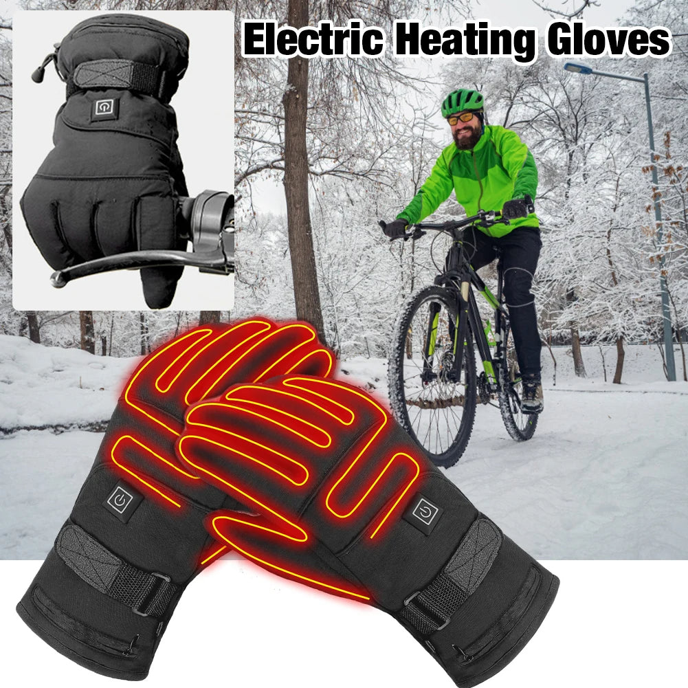 Winter Electric Heated Gloves Motorcycle Touch Screen Gloves Outdoor dealsniper-net