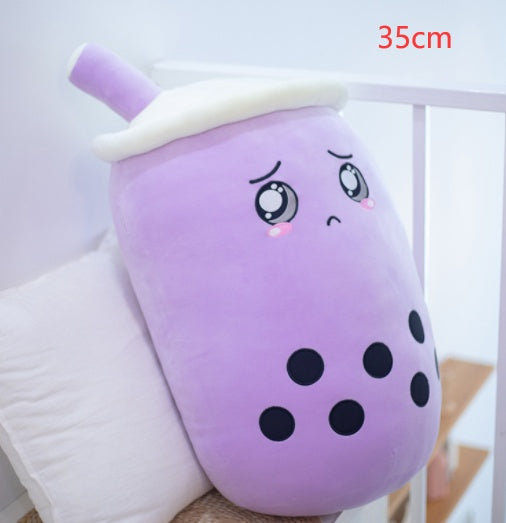 Cute Fruit Drink Plush Stuffed Soft Toy Pillow Cushion Kids dealsniper-net Purple 35CM