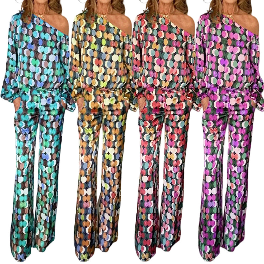 Digital Printing Long-sleeve Suit Women dealsniper-net