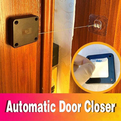 Automatic Door Closer Punch-Free Soft Close Door Closers Tools dealsniper-net