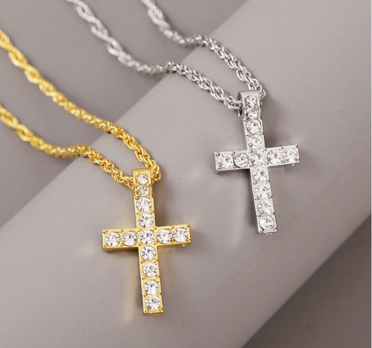 Cross Pendant Necklaces Punk Hiphop Jewelry Jewelry Gym From House