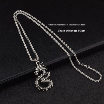 Fashion Jewelry Dragon Sword Pendant Necklace Jewelry Gym From House