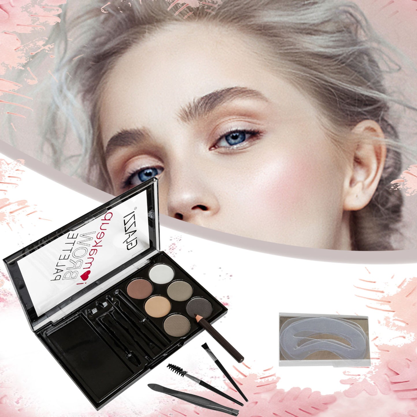 Natural Brown Eyebrow Powder Palette Eye Contour Enhancers Beauty DealSniper.net