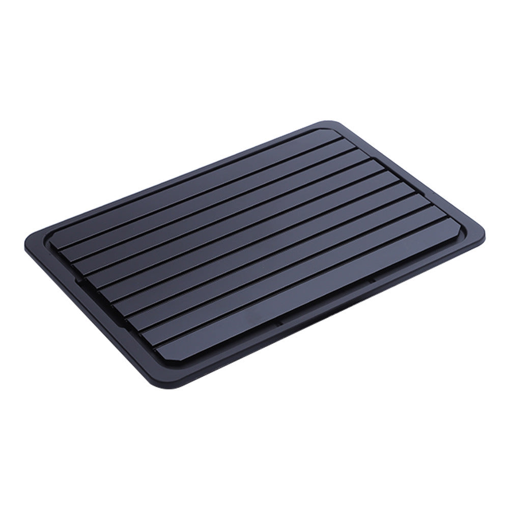Home Kitchen Quick Thawing Plate Kitchen DealSniper.net Black 35.5X20.5X0.3CM