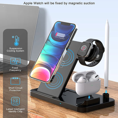 New Foldable Wireless Charger Stand Electronics Gym From House