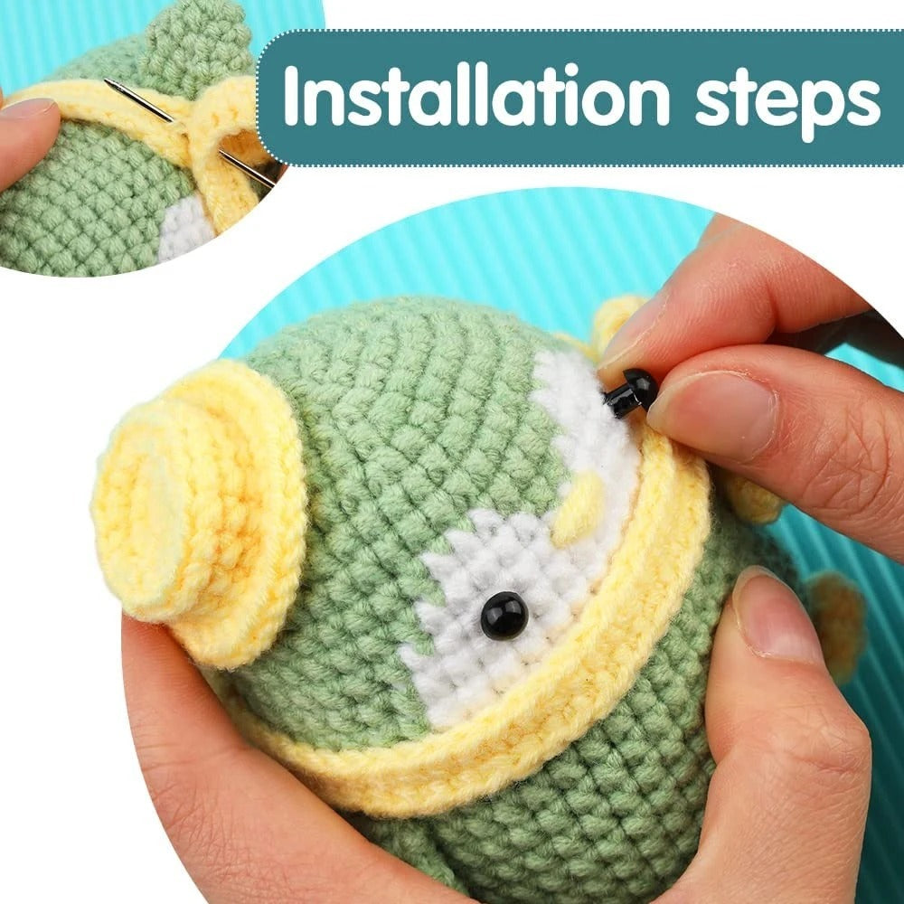 Penguin Crochet Material Package Diy Wool Knitting Doll Decoration Kids dealsniper-net