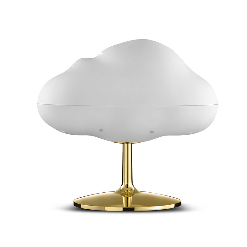 Cloud-Shaped Colorful Atmosphere Light Humidifier Diffuser Home Decor DealSniper.net White clouds on a gold backgro USB