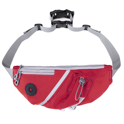 Portable Pet Dog Training Bag Waist Bags Wiht Dog Leash Pet Supplies Pets dealsniper-net Red