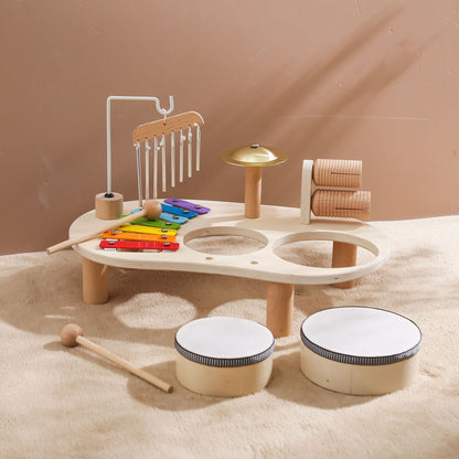 Baby Educational Toys Wooden Aeolian Bells Montessori Kids DealSniper.net