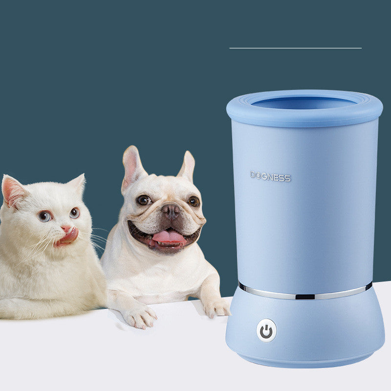 Duonis Pet Automatic Foot Washing Cup Pets Gym From House Blue