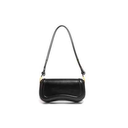 Retro Trendy Underarm Bag Fashionable High-grade Women's Bag Women Gym From House H1884 Black
