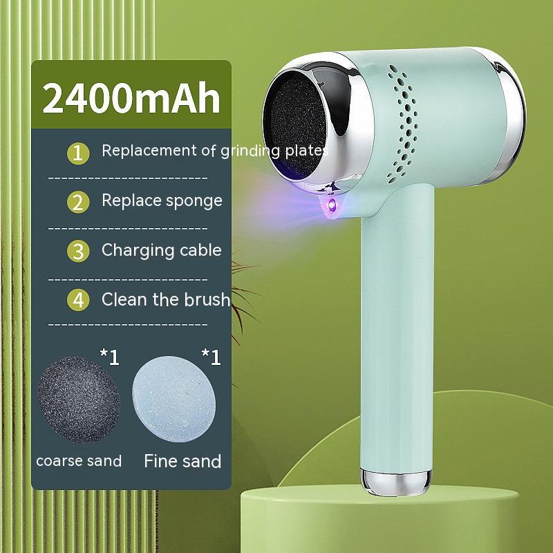 Foot Scrubber Ultraviolet Light To Remove Dead Skin Beauty DealSniper.net Aqua clear color 2400mAh 2grinding head
