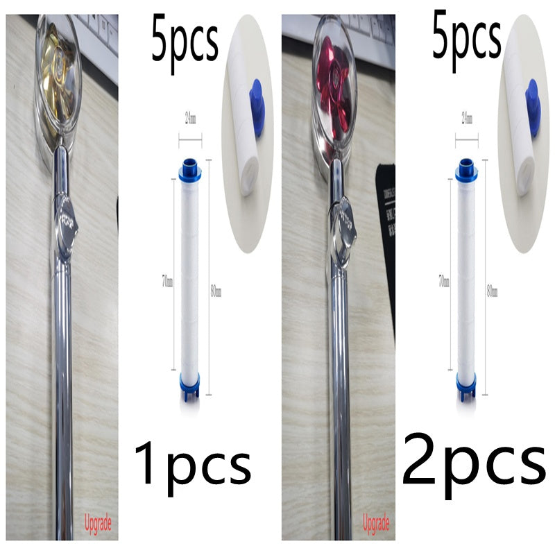 New Turbo Propeller Shower Head Water Saving High Pressure Flow