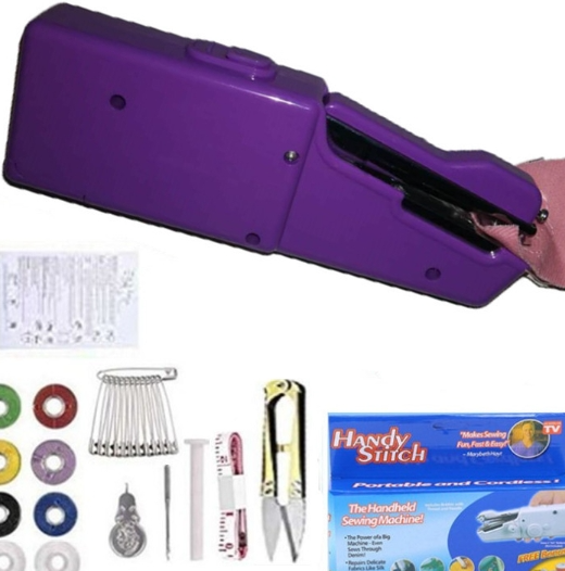 Handheld Mini Sewing Machine Set Hobby Gym From House