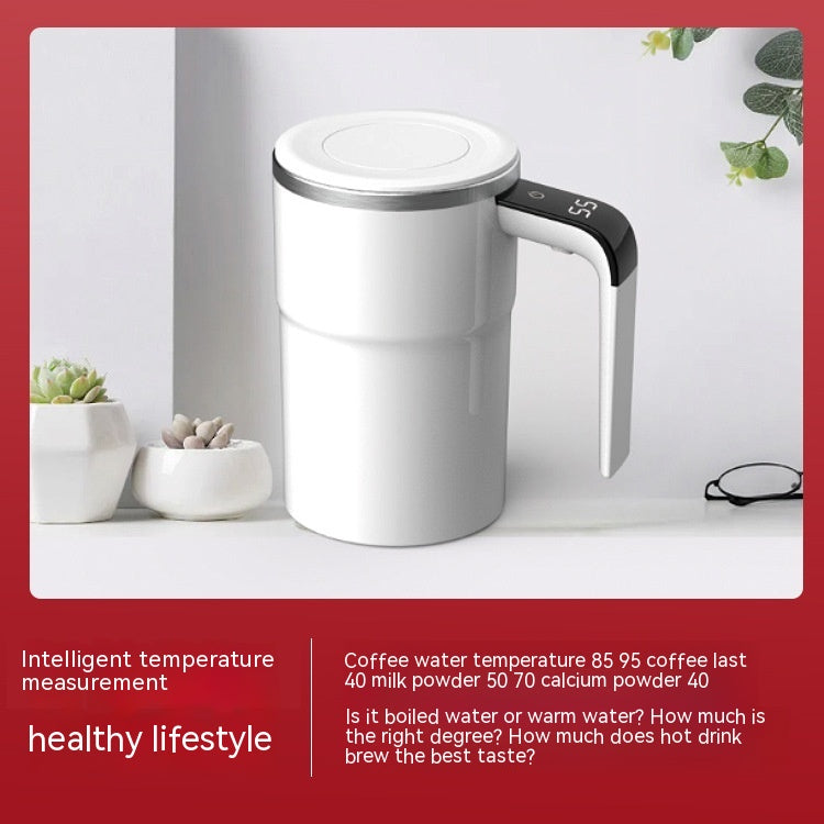 Temperature Measuring Magnetic Force Blending Cup Electric Kitchen dealsniper-net White USB