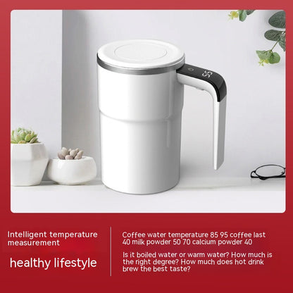 Temperature Measuring Magnetic Force Blending Cup Electric Kitchen dealsniper-net White USB
