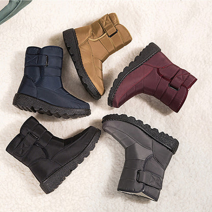 Snow Boots Winter Warm Plush Shoes Women Waterproof Low Heels