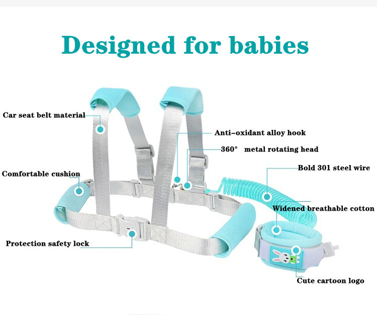 Children's Anti-lost Belt Traction Rope Baby Anti-lost Rope Backpack Walking Baby Artifact Deals dealsniper-net