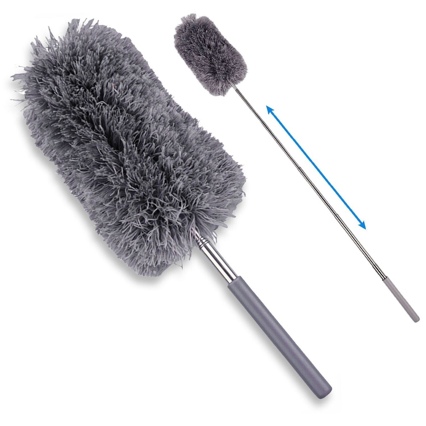 Adjustable Soft Microfiber Feather Duster Dusting Brush Household Cleaning Tool Home dealsniper-net