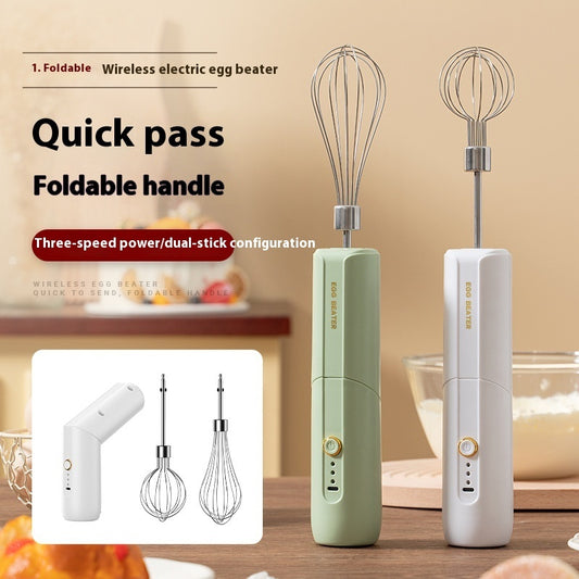 Wireless Electric Whisk Household Cream Blender Kitchen Gym From House