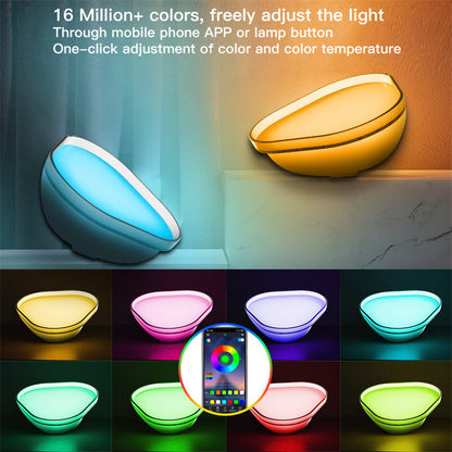 16 Colors Smart WiFi APP Control Night Light Bluetooth Desk Lamp Home Decor Gym From House