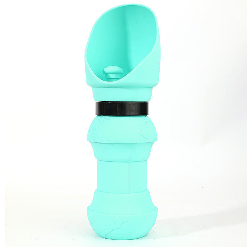 New Portable Silicone Folding Cups Pets dealsniper-net Mint Green 550ml