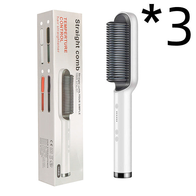 New 2 In 1 Hair Straightener Hot Comb