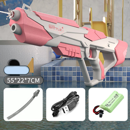 Space Water Gun Electric Automatic Toys For Children Kids DealSniper.net C Pink USB