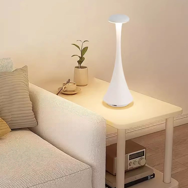 Portable Rechargeable Aluminum Table Lamp Bedroom Bedside Ambience Light Home Decor Gym From House