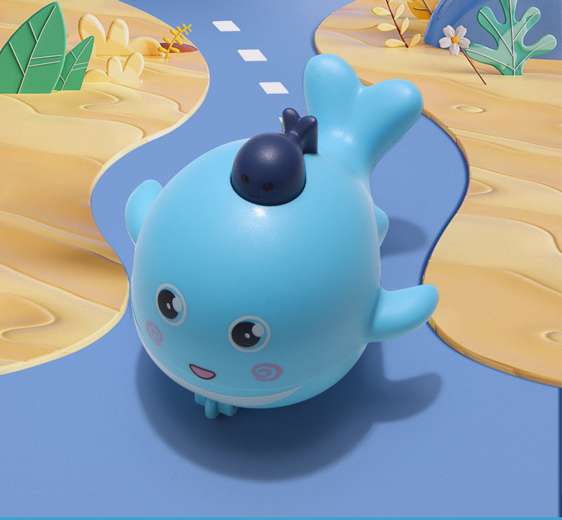Boys And Girls Toys Gift Press Aerospace Warrior Inertia Kids dealsniper-net Press Dancing Whale Light Blue