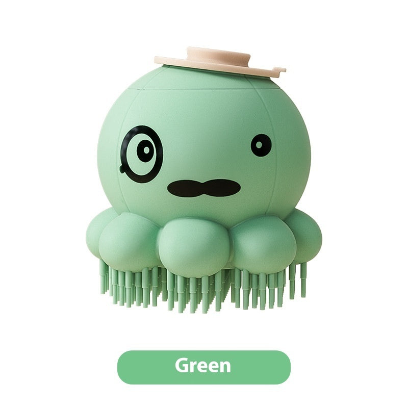 Pets Shower Brush Silicone Bath Massage Comb Pets Gym From House Green