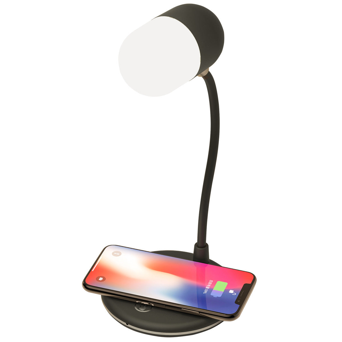 3 IN 1 Desk Lamp With Qi Wireless Charger Bluetooth Speaker House BlenderJuice.com CJ