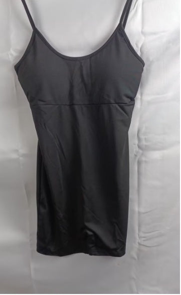 Spaghetti Strap Shorts Jumpsuit Sports Yoga Workout Tight Women dealsniper-net Black L 1PC